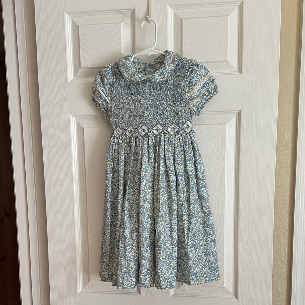 Luli & Me Blue Floral Dress, size 5